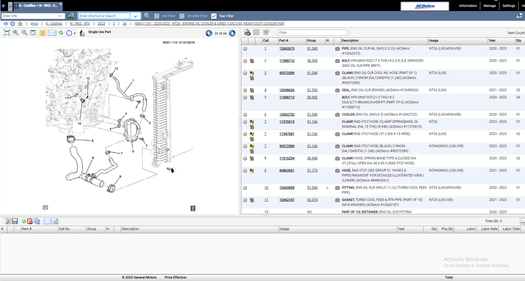 General Motors GMIO EPC 2024 Parts Catalog