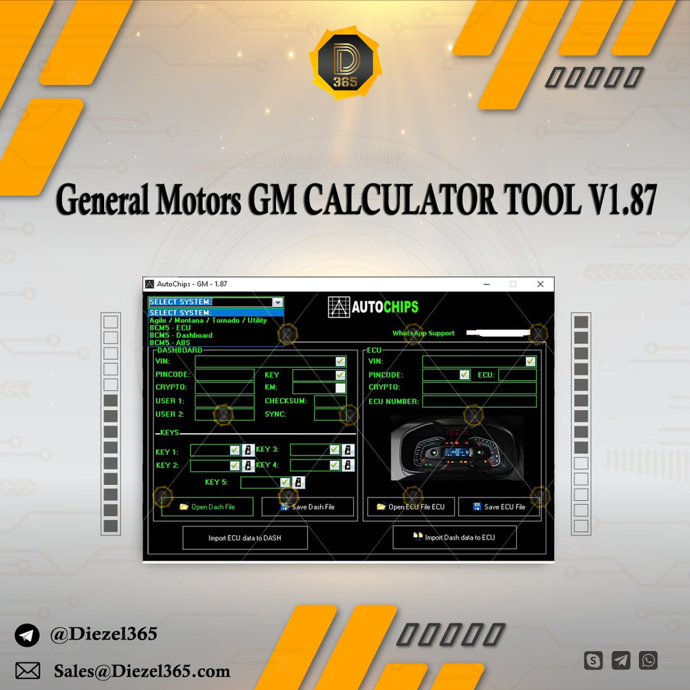 General Motors GM CALCULATOR TOOL AutoChips V1.87