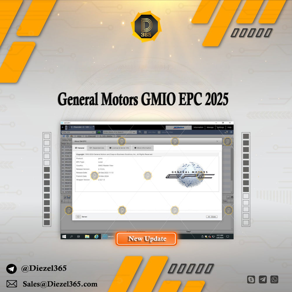 General Motors GMIO EPC Parts Catalog 06.2025