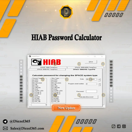 HIAB Password Calculator Diezel365
