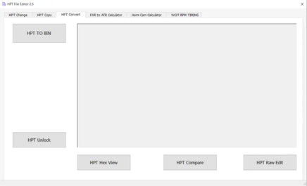 HPT File Editor 2.5 - BIN to HPT Converter 2024 Diezel365