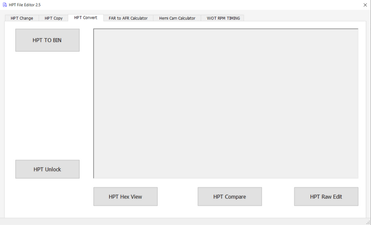 HPT File Editor 2.5 - BIN to HPT Converter 2024