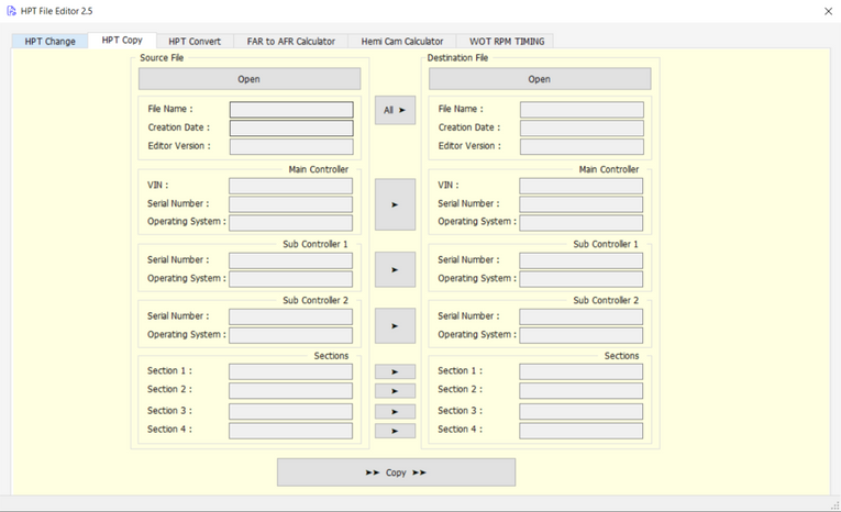 HPT File Editor 2.5 - BIN to HPT Converter 2024