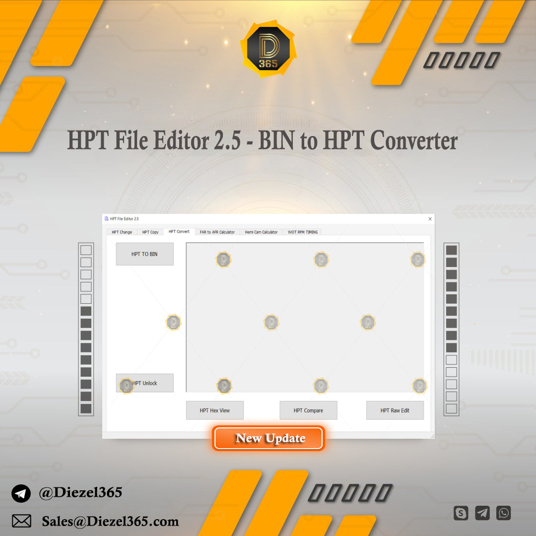 HPT File Editor 2.5 - BIN to HPT Converter 2024 – ⛽ Diezel365