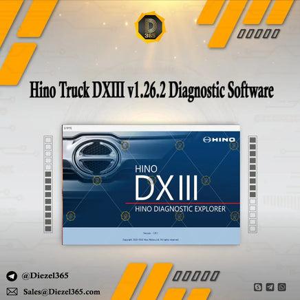 Hino Truck DXIII v1.26.2 Diagnostic Software 2026 Diezel365