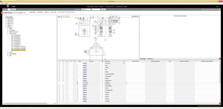 Hitachi HOP 5.0 EPC Spare Parts Catalog