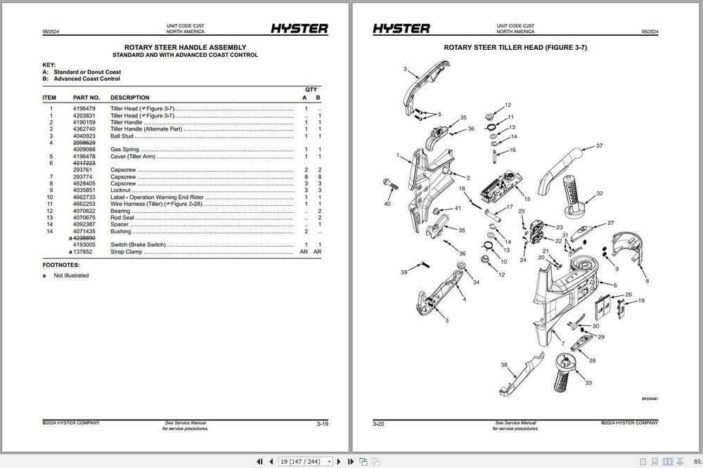 Hyster Spare Parts Manual 2024 Forklift Collection 3.39GB PDF