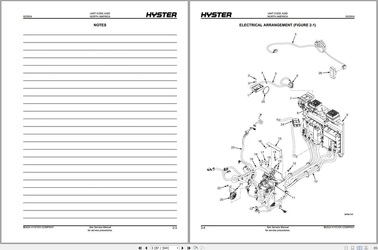 Hyster Spare Parts Manual 2024 Forklift Collection 3.39GB PDF