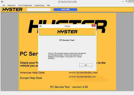 Yale & Hyster PC Service Tool v5.2 Diagnostic Tool Diezel365