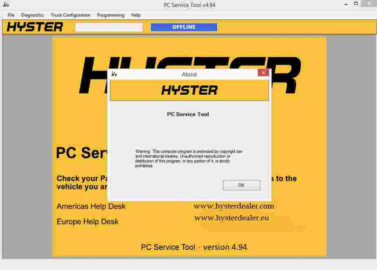 Yale & Hyster PC Service Tool v5.2 Diagnostic Tool