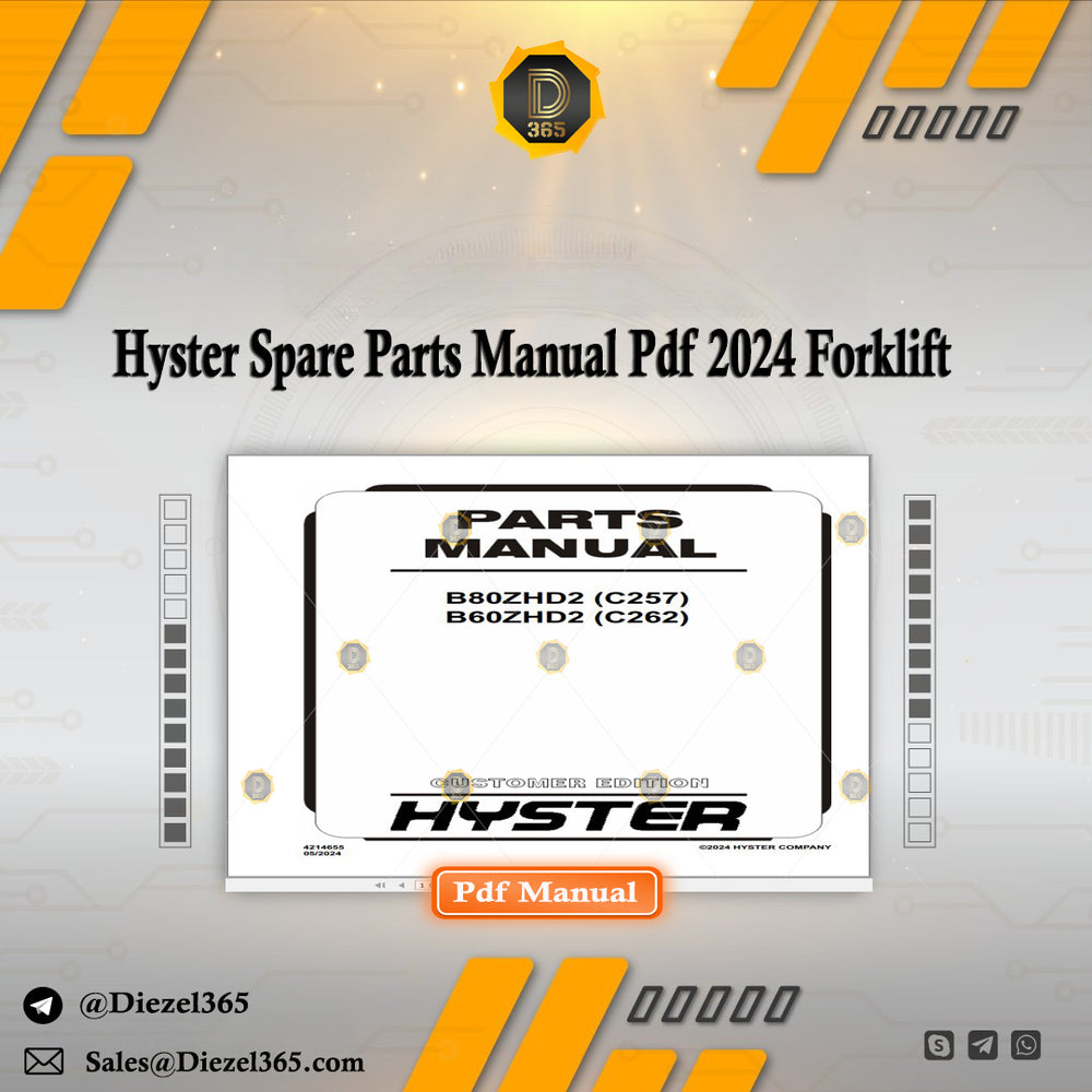 Hyster Spare Parts Manual 2024 Forklift Collection 3.39GB PDF