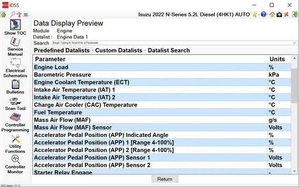 ISUZU US-IDSS DIAGNOSTIC SERVICE SYSTEM 2024 Diezel365