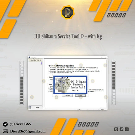 IHI Shibaura Service Tool D – with Kg Diezel365