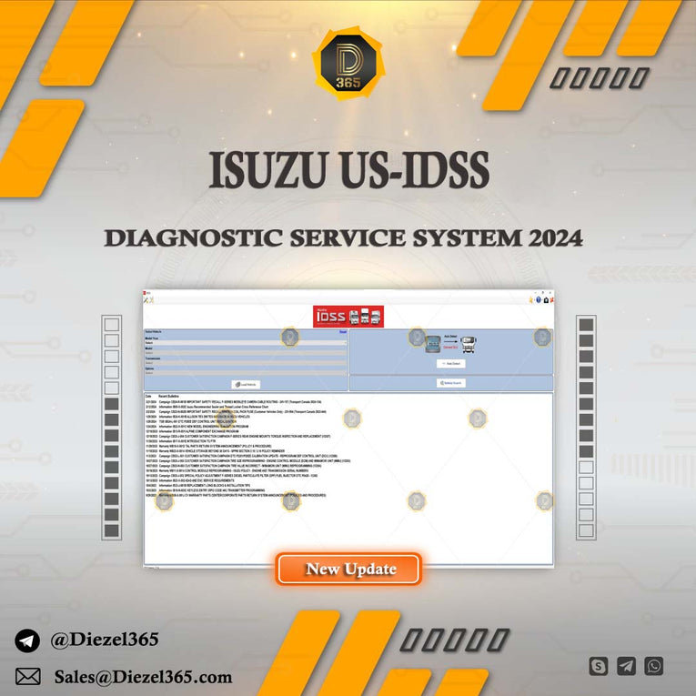 ISUZU US-IDSS DIAGNOSTIC SERVICE SYSTEM 2024