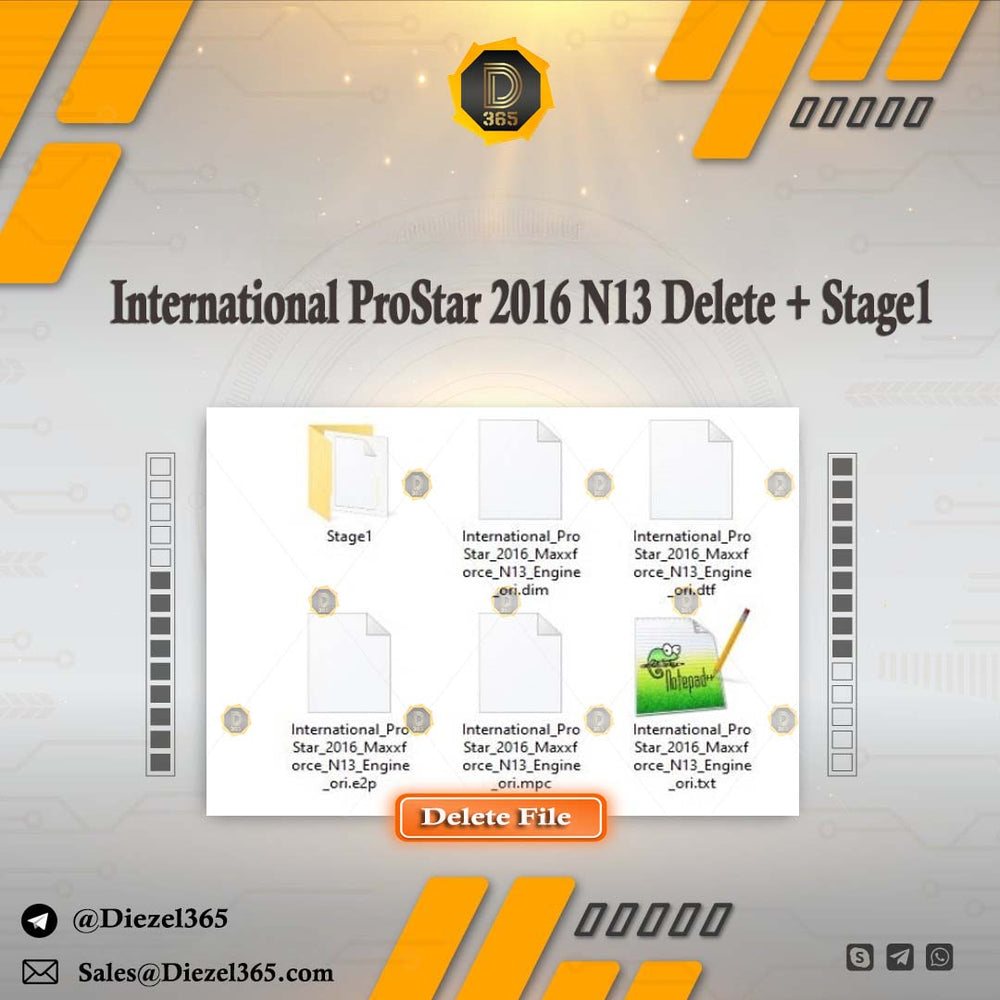 International ProStar 2016 N13 Delete + Stage1