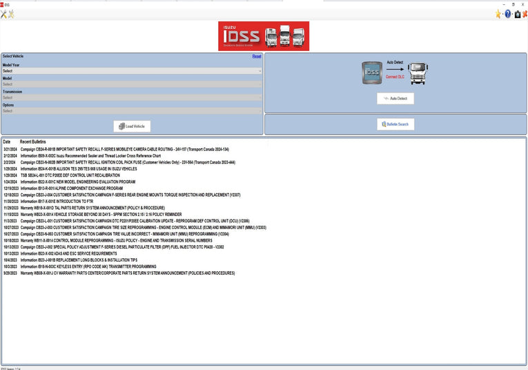 ISUZU US-IDSS DIAGNOSTIC SERVICE SYSTEM 2024