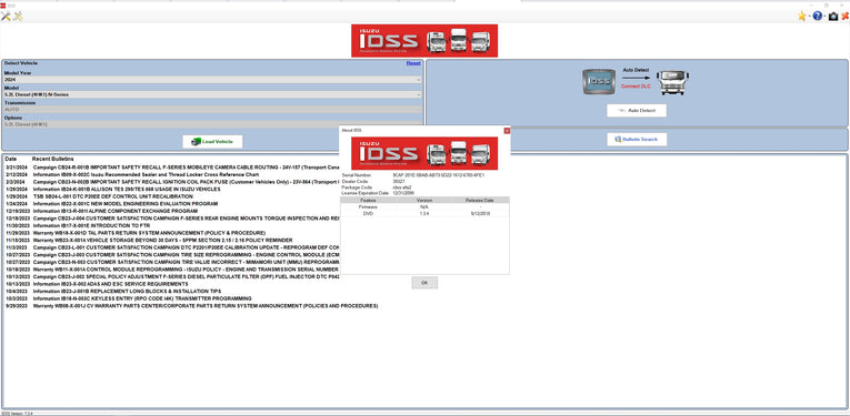 ISUZU US-IDSS DIAGNOSTIC SERVICE SYSTEM 2024