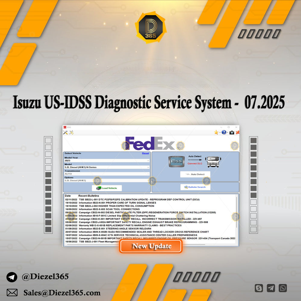 Isuzu US-IDSS Diagnostic Service System 7.2025