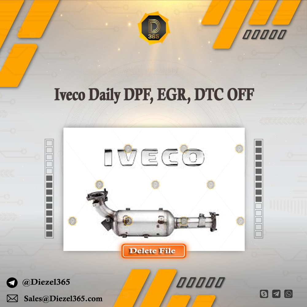 Iveco Daily DPF, EGR, DTC OFF