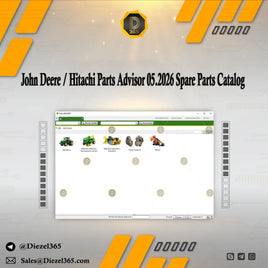 John Deere / Hitachi Parts Advisor 05.2026 Spare Parts Catalog ⛽ Diezel365