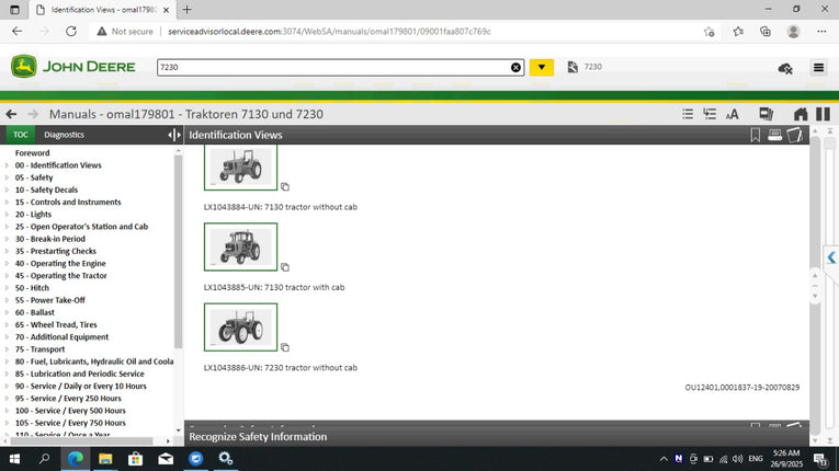 John Deere Service Advisor 5.4.44 Agriculture & Turf Equipment 09.2025