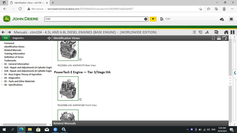 John Deere Service Advisor 5.4.44 Agriculture & Turf Equipment 09.2025