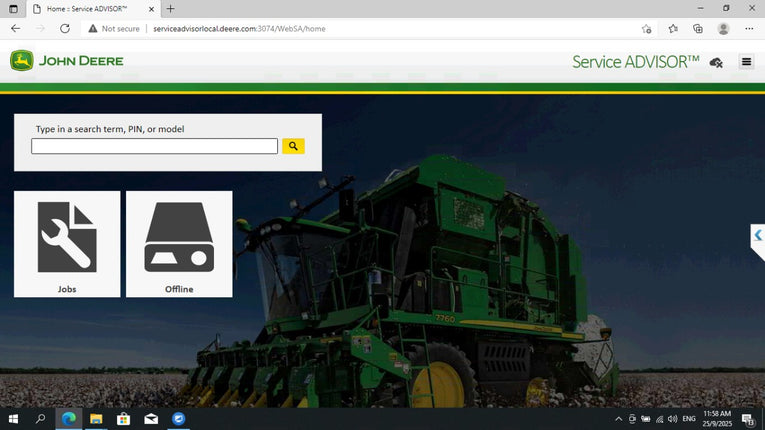 John Deere Service Advisor 5.4.44 Agriculture & Turf Equipment 09.2025