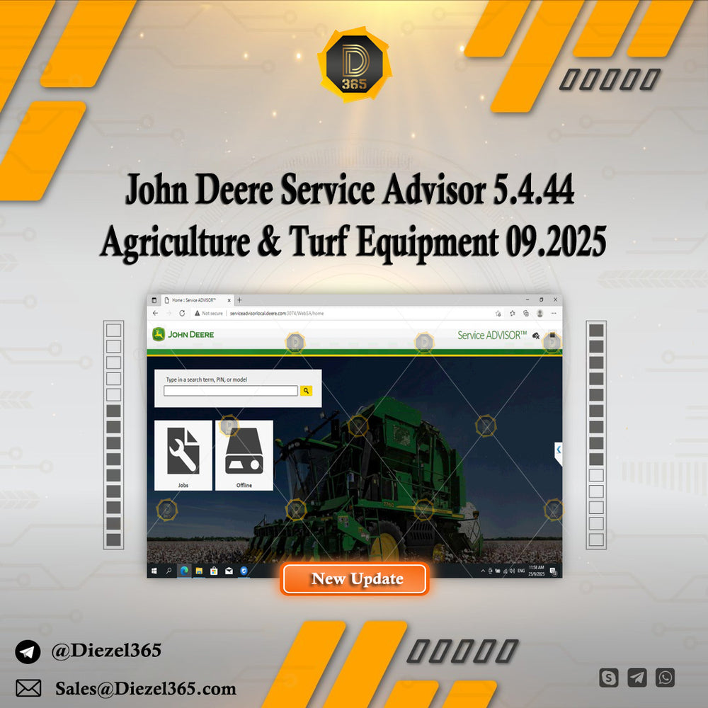 John Deere Service Advisor 5.4.44 Agriculture & Turf Equipment 09.2025