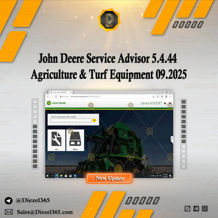 John Deere Service Advisor 5.4.44 Agriculture & Turf Equipment 09.2025