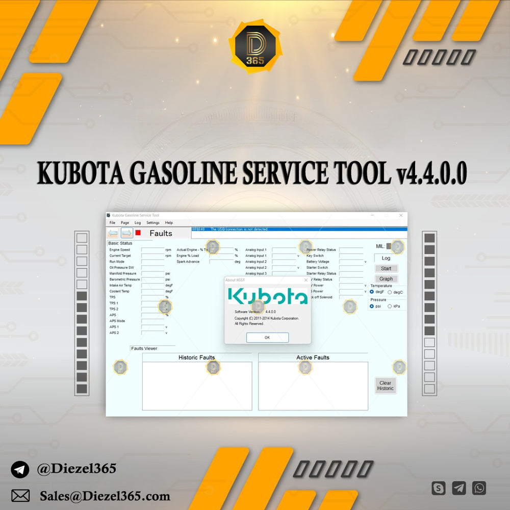 KUBOTA GASOLINE SERVICE TOOL v4.4.0.0