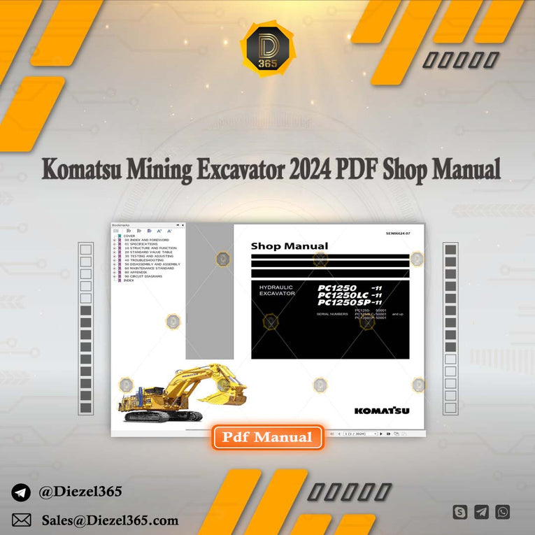 Komatsu Mining Excavator 2024 PDF Shop Manual