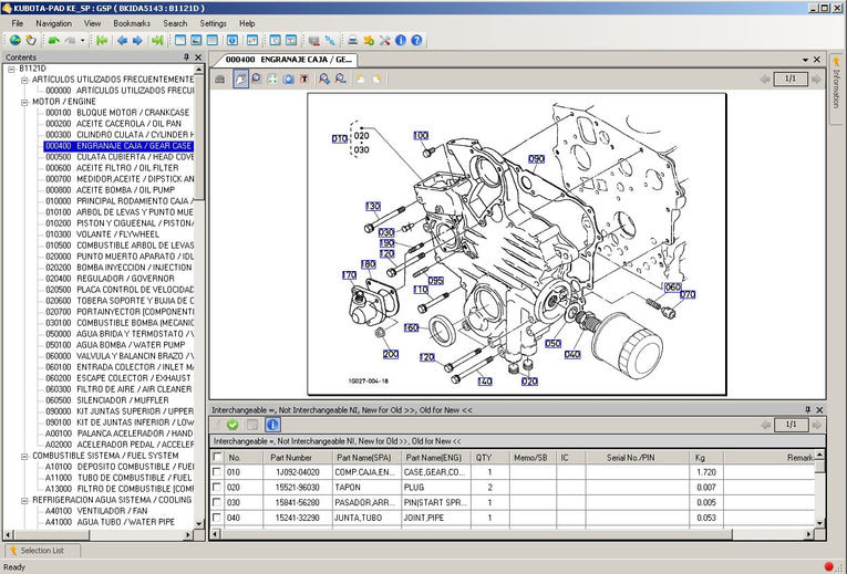 Kubota EPC Tractor, Construction, Power Products, Utility Vehicle, Turf ENGLISH – SPANISH