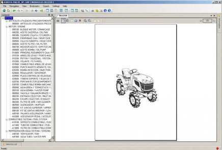Kubota EPC Tractor, Construction, Power Products, Utility Vehicle, Turf ENGLISH – SPANISH Diezel365