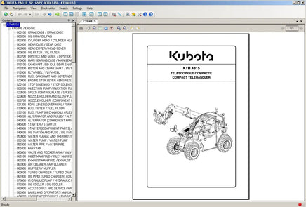 Kubota EPC Tractor, Construction, Power Products, Utility Vehicle, Turf ENGLISH – SPANISH Diezel365