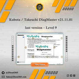 Kubota / Takeuchi DiagMaster v21.11.01 last version – Level 9 + Unlock KG Diezel365