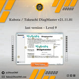 Kubota / Takeuchi DiagMaster v21.11.01 last version – Level 9 + Unlock KG Diezel365