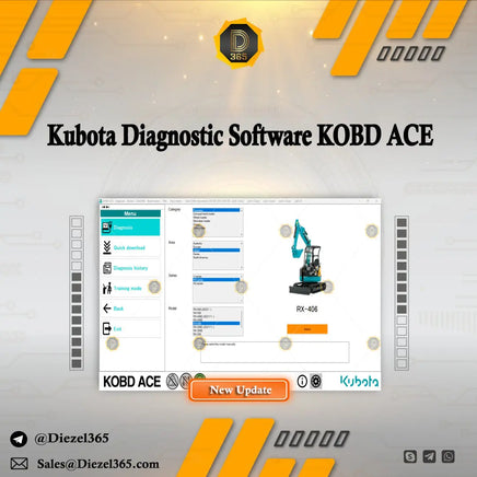 Kubota Diagnostic Software KOBD ACE Diezel365