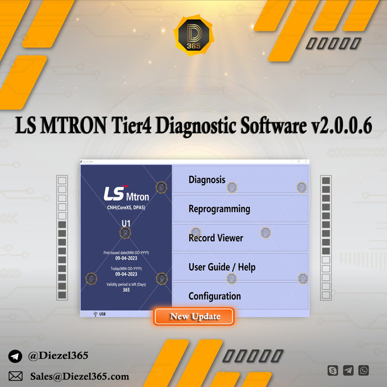 LS MTRON Tier4 Diagnostic Software v2.0.0.6