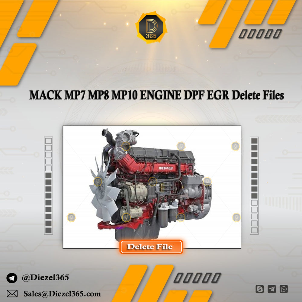 MACK MP7 MP8 MP10 ENGINE DPF EGR Delete Files