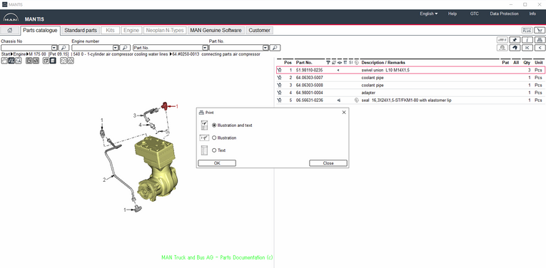 Man Mantis 7.1 Parts Catalog 07.2025