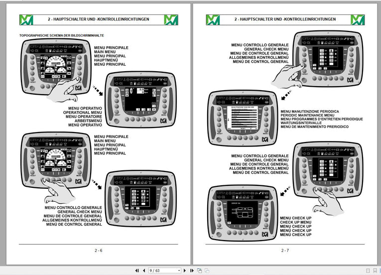 MERLO Telehandlers PDF 2022 German Language Service Part Manual, Hydraulic & Electrical Diagram DVD