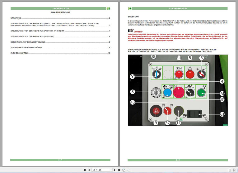 MERLO Telehandlers PDF 2022 German Language Service Part Manual, Hydraulic & Electrical Diagram DVD