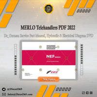 MERLO Telehandlers PDF 2022 German Language Service Part Manual, Hydraulic & Electrical Diagram DVD Diezel365