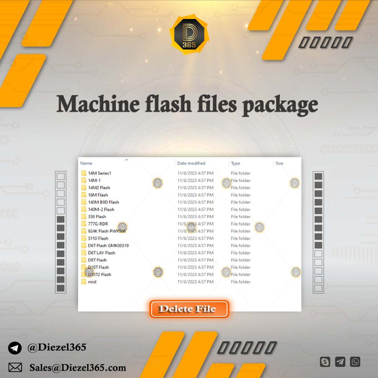 Machine flash files package