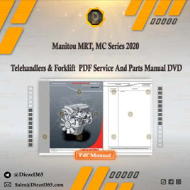 Manitou MRT, MC Series 2020 Telehandlers & Forklift  PDF Service And Parts Manual DVD Diezel365