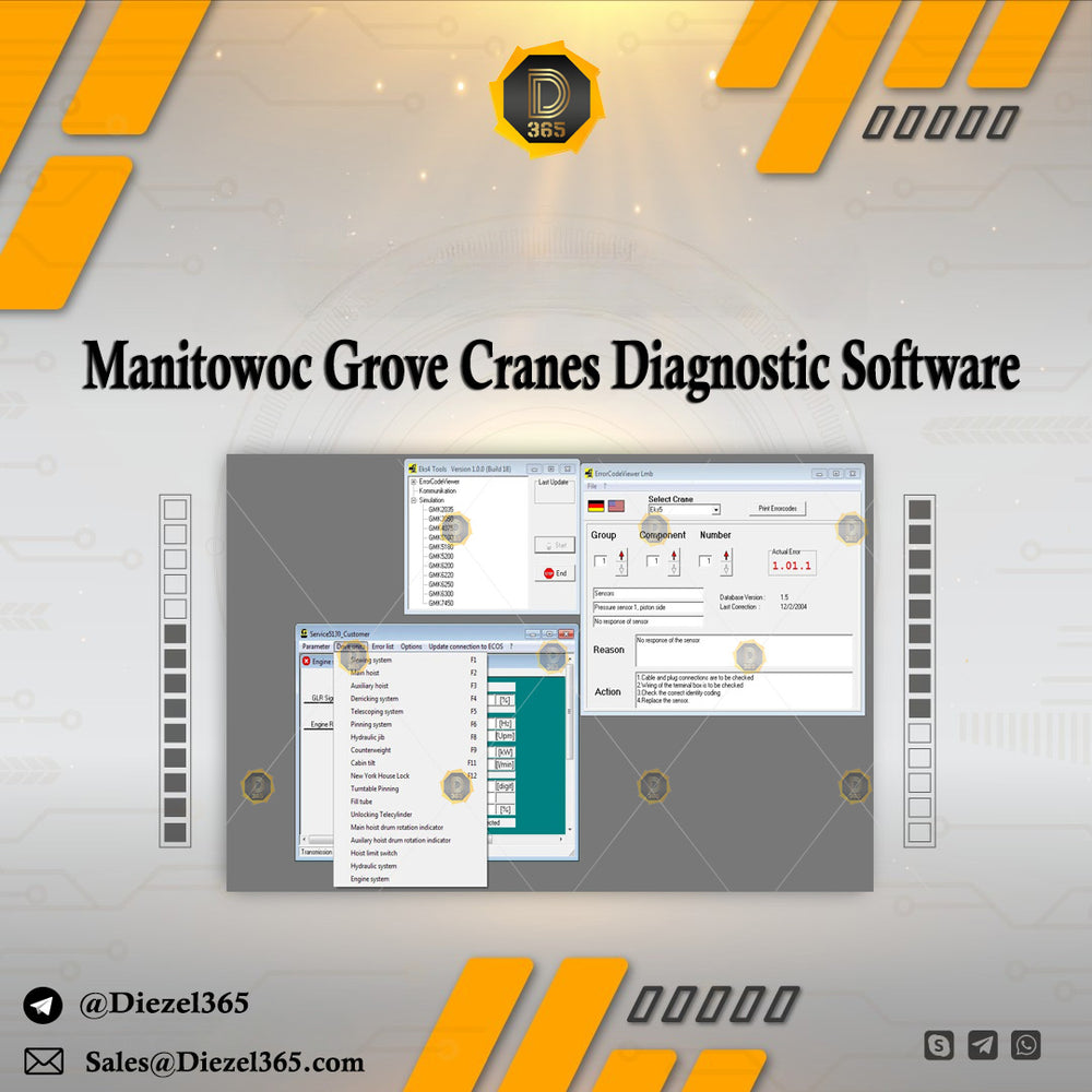 Manitowoc Grove Cranes Diagnostic Software