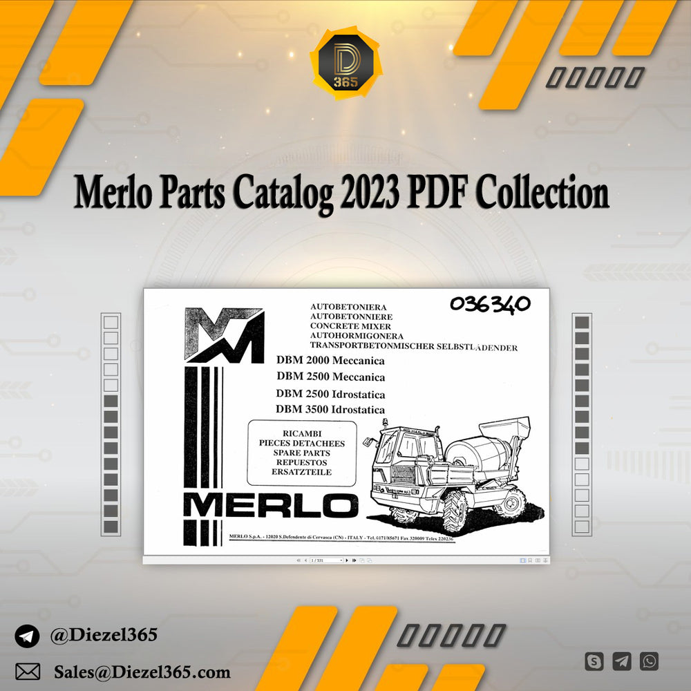 Merlo Parts Catalog 2023 PDF Collection