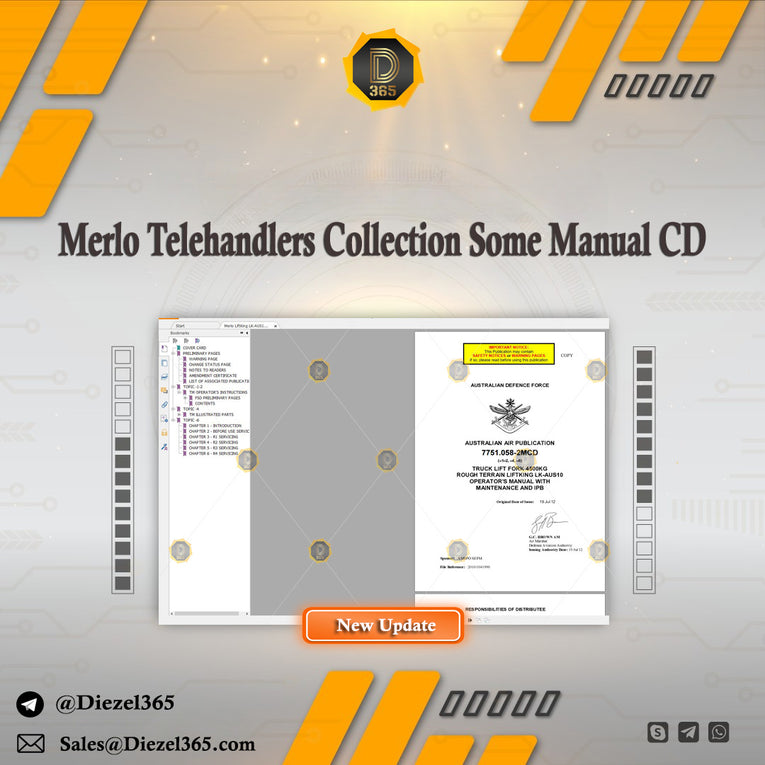 Merlo Telehandlers Collection Some Manual CD