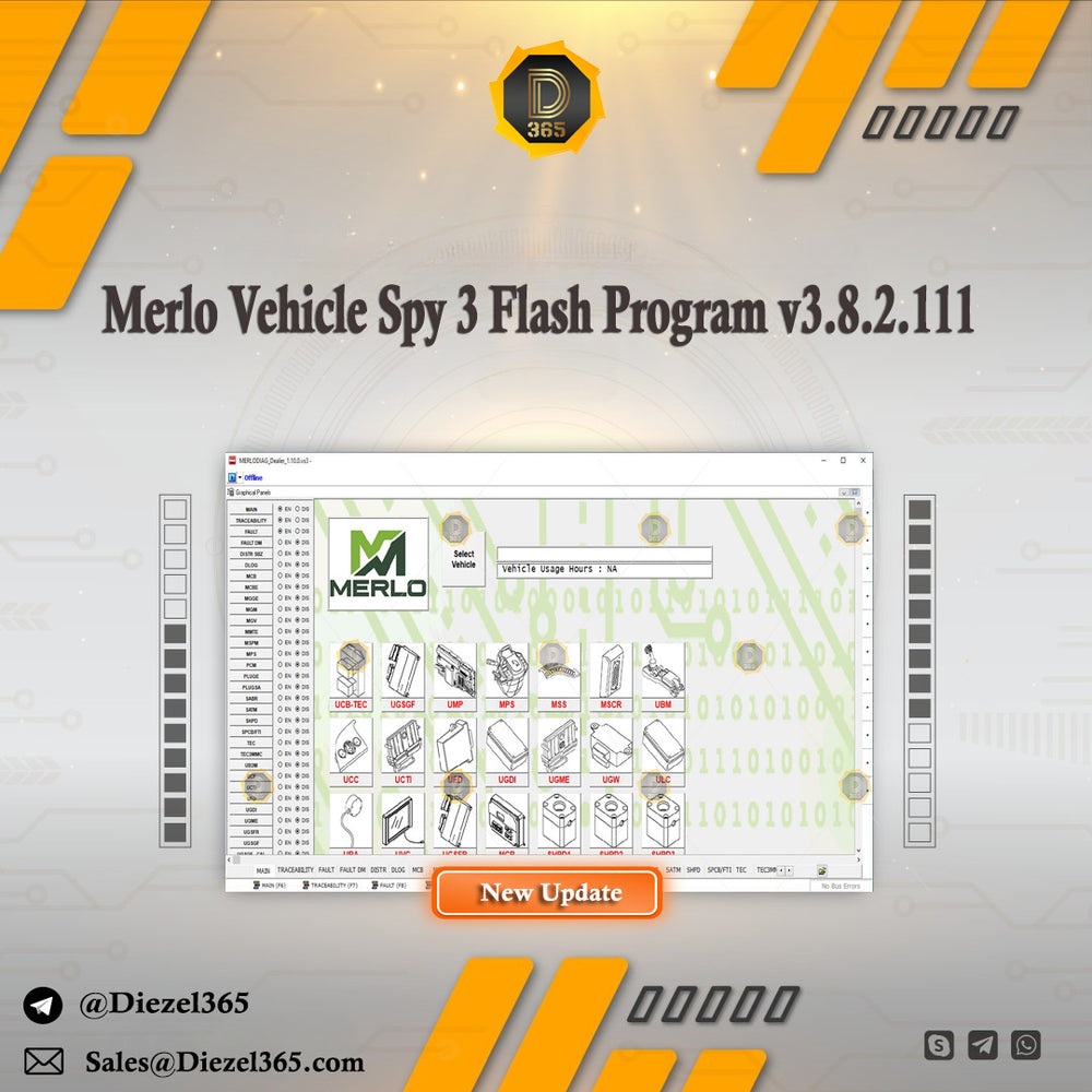 Merlo Vehicle Spy 3 Flash Program v3.8.2.111