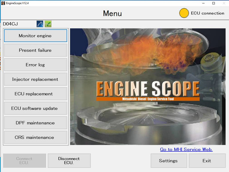 Mitsubishi Service Tool Program Diesel Engine EngineScope V12.4.2